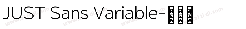 JUST Sans Variable字体转换